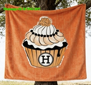 Hermès Theme Cupcake Flannel Fleece Throw Blanket IMG_5017